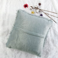 Jedinstveni prijedlozi čupavi ukrasni pokrivač jastuka siva 20 20