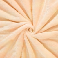 Shaggy Fau Fur pokrivač Ultra mekana vlakana bacaju svjetlo narančasto 51 59