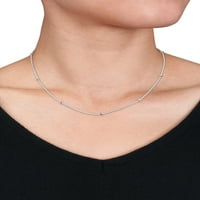 Ogrlica za lančane srebrne kuglice od srebra