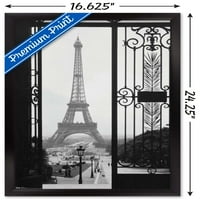 Zidni poster s pogledom na Eiffelov toranj i vrata, 14.725 22.375
