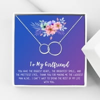 Poklon na ogrlici za moju djevojku, poklon-čestitka za djevojku, nakit za djevojku, rođendanski poklon za djevojku, poklon za majku