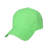Ženska ljetna ležerna jednobojna bejzbolska kapa u fluorescentnoj boji s podesivim vizirima za šešire