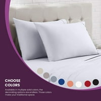 Standardni set jastučnica za jastuke od N-N-A, prozračan i otporan na bore, vlakna visoke čvrstoće, Jednobojni uzorak, 20 30