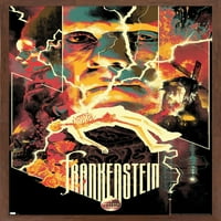 Zidni plakat Frankenstein-kolaž, 22.375 34 uokviren