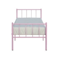 Namještaj portland moderni metalni dvostruki krevet, ružičasti