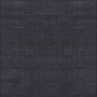 Geometrijski ukrasni tepih, Ultra Crni Indigo, površina tepiha od 7 stopa-10 inča 11 stopa