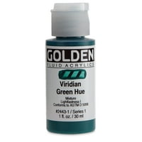 Zlatni tekući akril 1 oz Viridian zelene nijanse