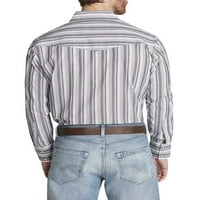 Ely Cattleman muški dugi rukavi Western Stripe majica visoke veličine