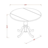Mali kuhinjski stol-okrugli kuhinjski stol i stolice za blagovanje