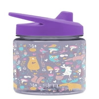 Jednostavna moderna djeca Tritan Summit Sippy Cup za malu djecu - Oz plastična boca za bebe za djevojčice i dječake - Dinosauri plavo
