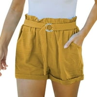 Rasprodaja ispod 5 dolara ženske sportske kratke hlače s džepovima ljetne Ležerne široke džepne jednobojne Ženske kratke hlače s