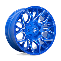 Fuel D Twitch 5X139. - 18-inčni 125,1 ccm anodizirani plavi mljeveni kotač