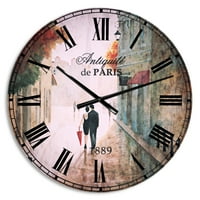 DesignArt 'Paris Romance Pays II' Tradicionalni zidni sat