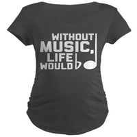 Što bi bio život bez glazbe-tamna majica za trudnice