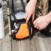 Ozark Trail meko bočna torba za ribolov s kutijama, narančaste i crne