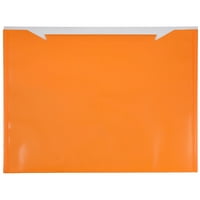 Plastične omotnice s papirnatim gumbima, 9. 13, narančasta, pakirana