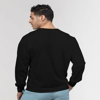 Muški klasični francuski frotirni pulover s okruglim vratom u minimalističkom stilu iz