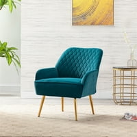 Aukfa naglasak stolica- Moderna mekana baršunasta tapecirana fotelje