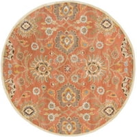 Umjetnički tkalci Cambrai Rust tradicionalni 9'9 okrugli prostirka prostirka