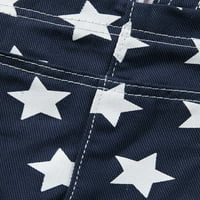 Dan neovisnosti, muški i ženski kombinezoni, ljetni traper kombinezoni s američkom zastavom, polukombinezonske kratke hlače