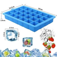 24-ccm posuda za led silikonska ladica za pripremu leda za kuhinju, ladice za zamrzavanje u blagovaonici i šanku za dječju hranu