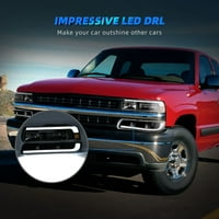 Ledkingdodom LED DRL BUMPERSKI BUMPERSKI SVJETLO SA CHEVY SILLERADO 2000- CHEVROLET TAHOE SUBURBAN