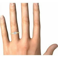 Zaručnički prsten od dijamanta od 14 karata od žutog zlata