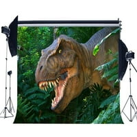 Poliester 7nd5nd pozadina dinosaura Jurassic jungle forest zeleno drveće lišće zastrašujuće pozadine dinosaura za fotografiranje