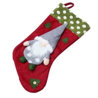 Viseće čarape Djeda Mraza, viseće božićne čarape od berberskog runa, viseće božićne čarape za kućnu trgovinu