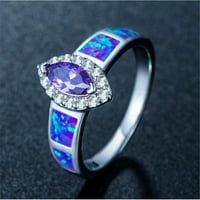 Modni Ženski prstenovi za žene, modni nakit, ljubičasti Prsten, Veličina zaručničkog prstena 6-10, pogodan za svakodnevni život,