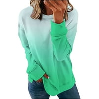 Topovi za žene, modne ženske casual majice s dugim rukavima s printom, majica s kapuljačom, pulover, široka tunika, Ženske majice
