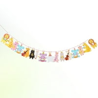 Banneri od zobenih pahuljica crtani preslatki banneri Pribor za zabavu za životinje za ukrašavanje rođendana Djeca Djeca
