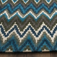 Ručno rađeni tepih od 9145 do tirkizno plave boje