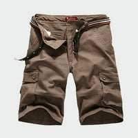 Muške radne teretne kratke hlače Plus Size, ljetne teretne kratke hlače za muškarce, klasične taktičke kratke hlače s ravnim nogavicama