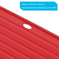 Jedinstvene ponude Set silikonskih prostirki za sušenje posuđa višekratna podloga za odvod sudopera otporna na toplinu Crvena, siva