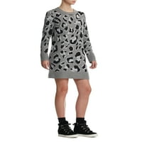 Scoop leopard print džemper haljina žena
