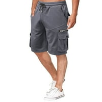 Muške kratke hlače taktičke kratke hlače ulične teretne kratke hlače radna odjeća Kratke hlače srednjeg struka s više džepova uske