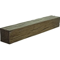 Ekena Millwork 6 H 6 D 84 W Riverwood Fau Wood Kamin Mantel, Premium Hickory