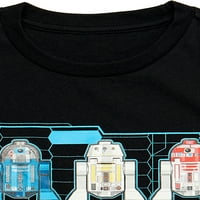 Majica Boys Star Wars Droid Factory Boys s kratkim rukavima, veličine 4-18
