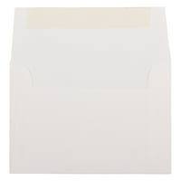 Papir i omotnica omotnice za pozivnice s 4 trake, 1/8, svijetlo bijele, pakiranje od 25 komada