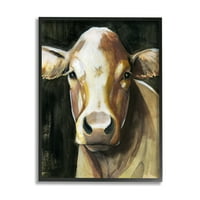 20 rustikalni portret goveda Hereford, slika krave na seoskoj farmi, dizajn Grace Popp