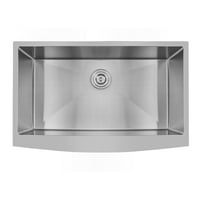 Kuhinjski sudoper aquacubic cupc certificirani od nehrđajućeg čelika jednostruka zdjela podmornice ručno rađene kuhinjske sudoper