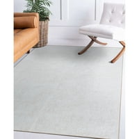 Moderni jednobojni tepih za pranje rublja u krem boji veličine 2 ' 6 97