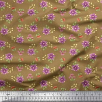 Pamučna Pletena tkanina od listova i zimzelena širokog jarda od pamuka s cvjetnim printom
