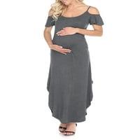 Ženska Maksi haljina za trudnice-Dostupna u plus veličinama