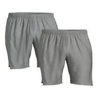 Muške Plus size pletene kratke hlače od 2 pakiranja, veličine od 3 inča