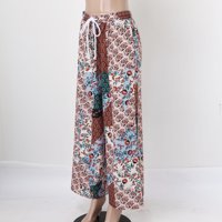 ženske Ležerne hlače s velikim cvjetnim printom, široke Ležerne hlače s cvjetnim kontrastom