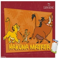 Zidni plakat Kralj lavova - Akuna Matata, 22.375 34