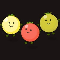 Slatka rajčica od višnje s ilustracijom crtića, grafička majica za muškarce od ugljena i vrijeska - dizajn Od 9. T 4