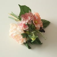 Održiva prodaja umjetnog cvijeća Umjetna svila lažno cvijeće vjenčani buket božura ukras vjenčane hortenzije Višebojni